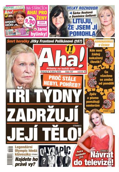 Aha! - 9.5.2020 - CZECH NEWS CENTER a. s.