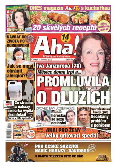 Aha! - 14.5.2020 - CZECH NEWS CENTER a. s.