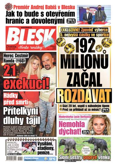 BLESK - 14.5.2020 - CZECH NEWS CENTER a. s.