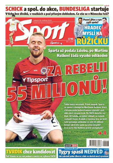 Sport - 16.5.2020 - CZECH NEWS CENTER a. s.