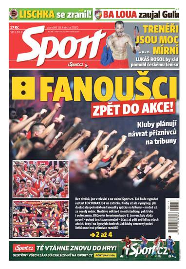 Sport - 18.5.2020 - CZECH NEWS CENTER a. s.