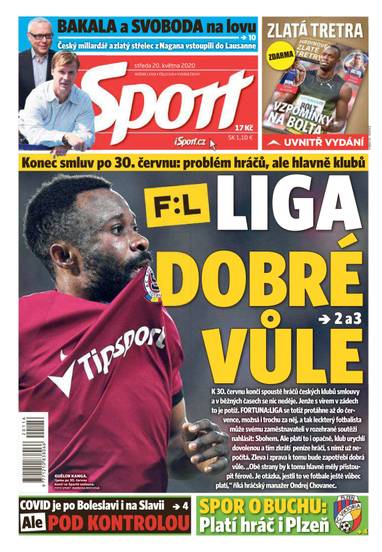 Sport - 20.5.2020 - CZECH NEWS CENTER a. s.