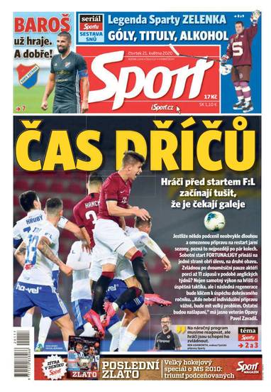 Sport - 21.5.2020 - CZECH NEWS CENTER a. s.
