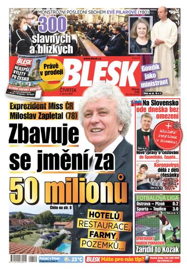 BLESK - 4.6.2020 - CZECH NEWS CENTER a. s.
