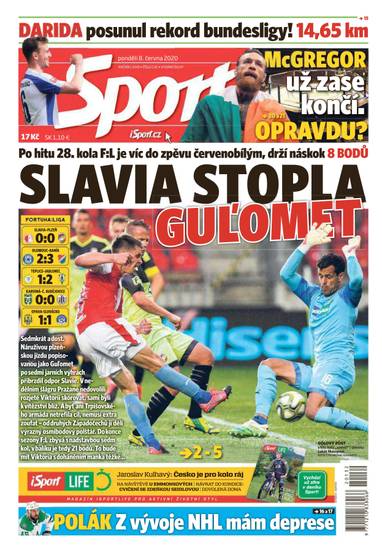 Sport - 8.6.2020 - CZECH NEWS CENTER a. s.
