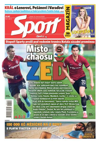 Sport - 19.6.2020 - CZECH NEWS CENTER a. s.