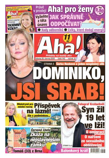 Aha! - 20.6.2020 - CZECH NEWS CENTER a. s.