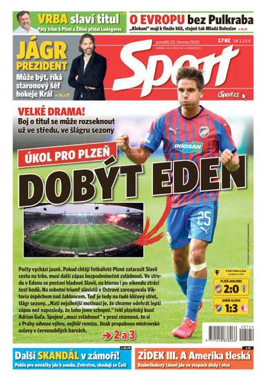 Sport - 22.6.2020 - CZECH NEWS CENTER a. s.