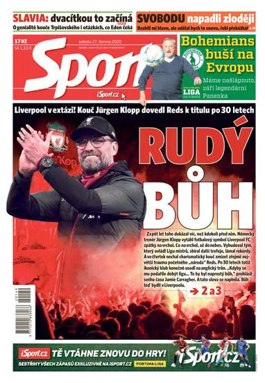 Sport - 27.6.2020 - CZECH NEWS CENTER a. s.