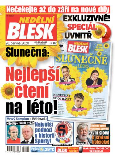 NEDĚLNÍ BLESK - 26/2020 - CZECH NEWS CENTER a. s.