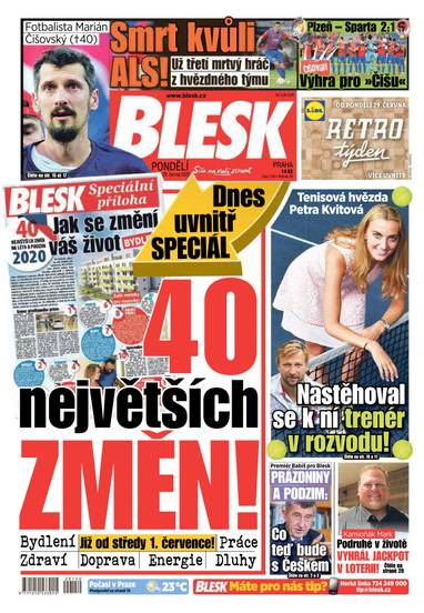 BLESK - 29.6.2020 - CZECH NEWS CENTER a. s.