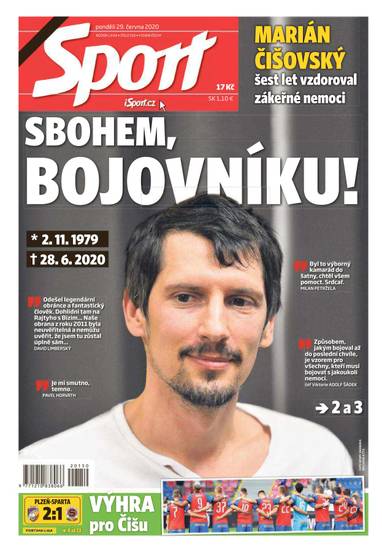 Sport - 29.6.2020 - CZECH NEWS CENTER a. s.