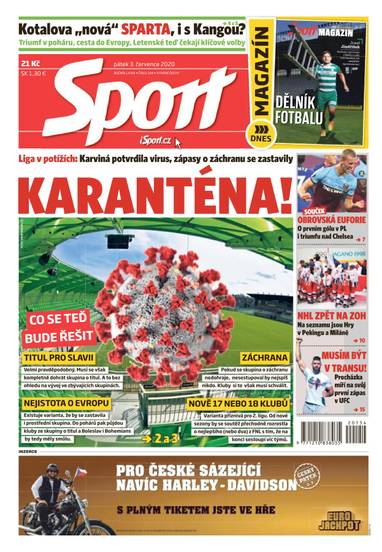 Sport - 3.7.2020 - CZECH NEWS CENTER a. s.