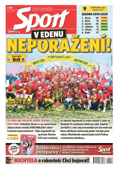 Sport - 9.7.2020 - CZECH NEWS CENTER a. s.