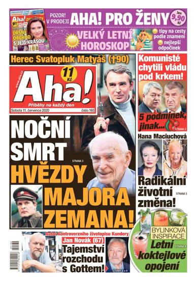 Aha! - 11.7.2020 - CZECH NEWS CENTER a. s.