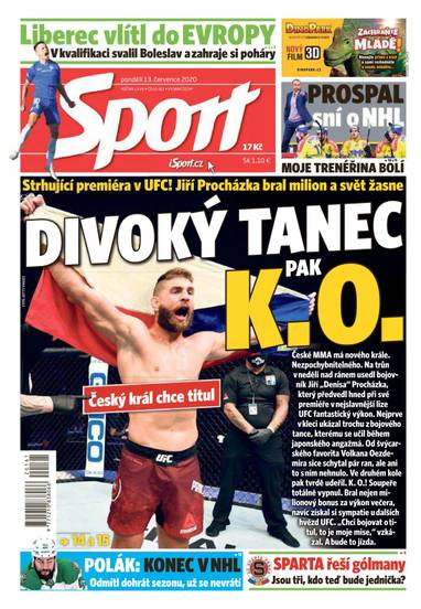 Sport - 13.7.2020 - CZECH NEWS CENTER a. s.
