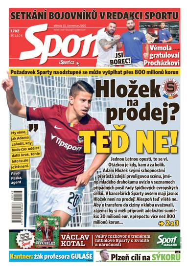Sport - 15.7.2020 - CZECH NEWS CENTER a. s.
