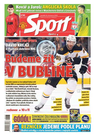 Sport - 20.7.2020 - CZECH NEWS CENTER a. s.