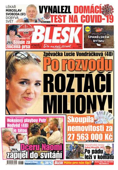 BLESK - 27.7.2020 - CZECH NEWS CENTER a. s.