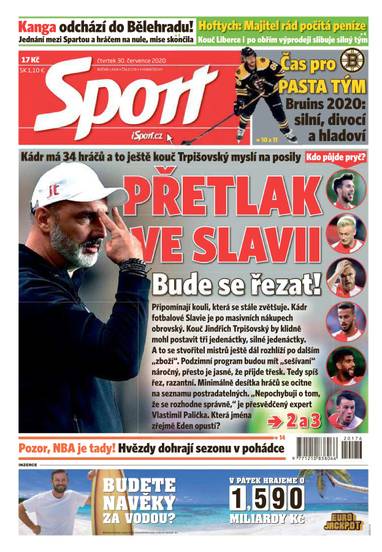 Sport - 30.7.2020 - CZECH NEWS CENTER a. s.