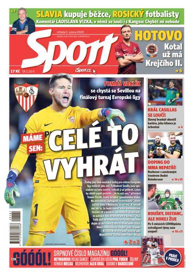 Sport - 5.8.2020 - CZECH NEWS CENTER a. s.