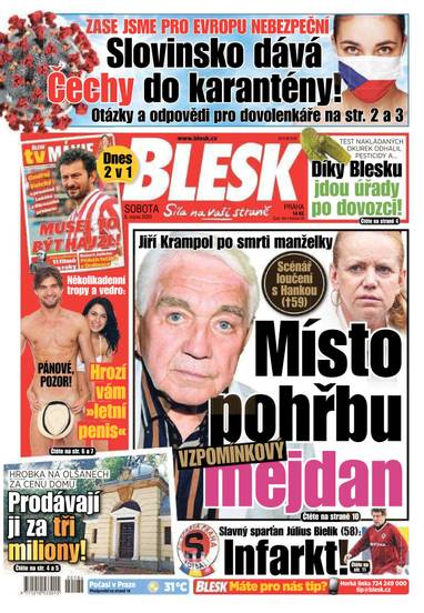 BLESK - 8.8.2020 - CZECH NEWS CENTER a. s.