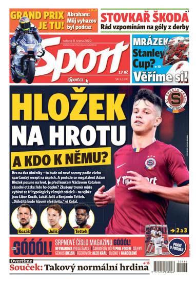 Sport - 8.8.2020 - CZECH NEWS CENTER a. s.