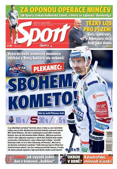 Sport - 11.8.2020 - CZECH NEWS CENTER a. s.