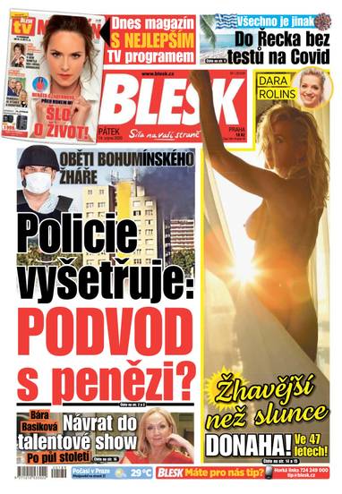 BLESK - 14.8.2020 - CZECH NEWS CENTER a. s.