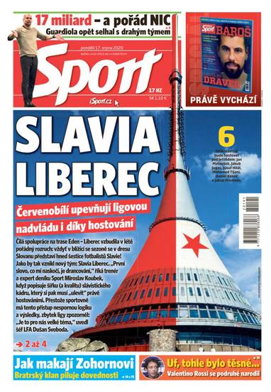 Sport - 17.8.2020 - CZECH NEWS CENTER a. s.