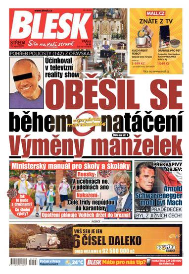 BLESK - 19.8.2020 - CZECH NEWS CENTER a. s.