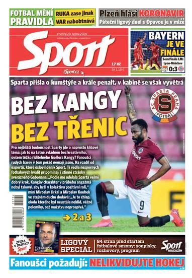 Sport - 20.8.2020 - CZECH NEWS CENTER a. s.