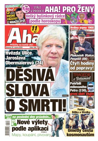 Aha! - 22.8.2020 - CZECH NEWS CENTER a. s.