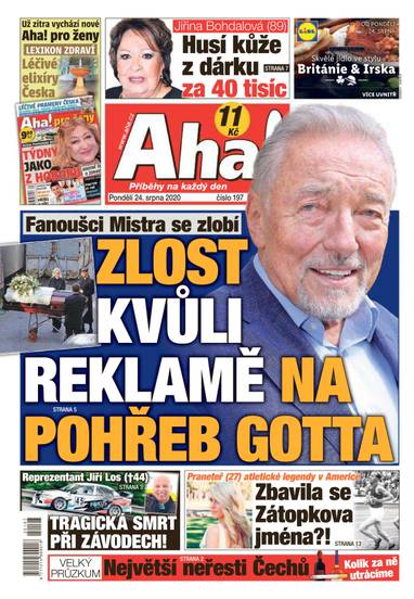 Aha! - 24.8.2020 - CZECH NEWS CENTER a. s.