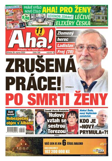 Aha! - 26.8.2020 - CZECH NEWS CENTER a. s.