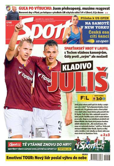 Sport - 31.8.2020 - CZECH NEWS CENTER a. s.