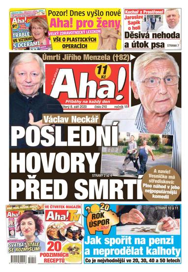 Aha! - 8.9.2020 - CZECH NEWS CENTER a. s.