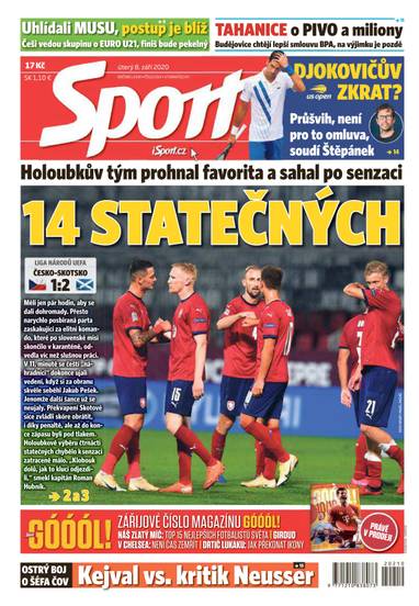 Sport - 8.9.2020 - CZECH NEWS CENTER a. s.