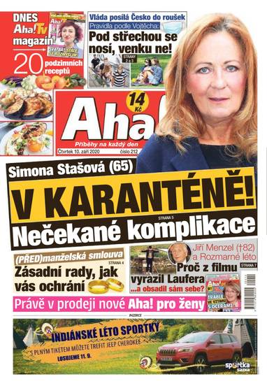 Aha! - 10.9.2020 - CZECH NEWS CENTER a. s.