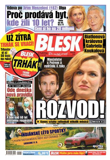 BLESK - 10.9.2020 - CZECH NEWS CENTER a. s.