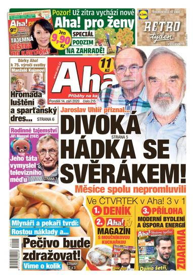 Aha! - 14.9.2020 - CZECH NEWS CENTER a. s.