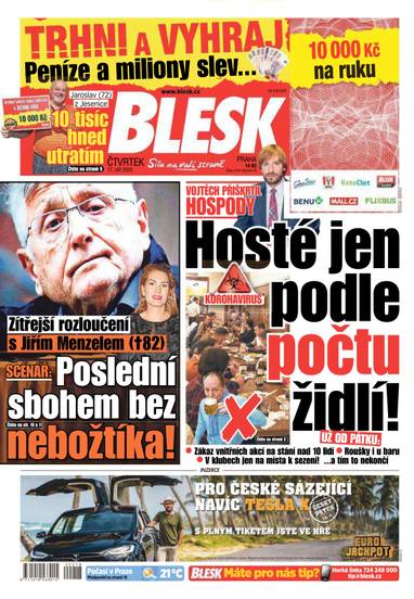 BLESK - 17.9.2020 - CZECH NEWS CENTER a. s.