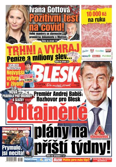BLESK - 24.9.2020 - CZECH NEWS CENTER a. s.