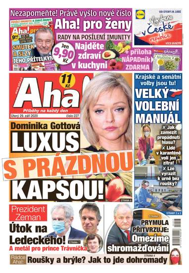 Aha! - 29.9.2020 - CZECH NEWS CENTER a. s.