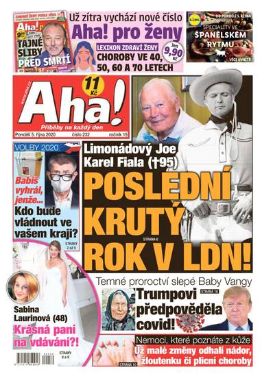 Aha! - 5.10.2020 - CZECH NEWS CENTER a. s.