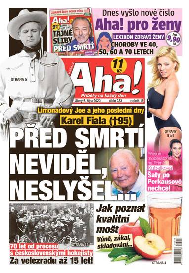 Aha! - 6.10.2020 - CZECH NEWS CENTER a. s.
