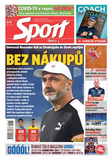 Sport - 6.10.2020 - CZECH NEWS CENTER a. s.