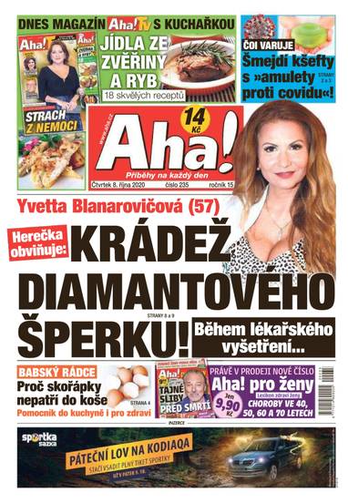 Aha! - 8.10.2020 - CZECH NEWS CENTER a. s.