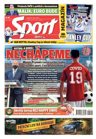 Sport - 9.10.2020 - CZECH NEWS CENTER a. s.