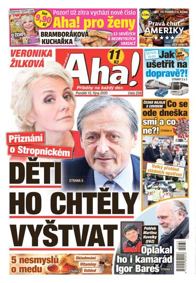 Aha! - 12.10.2020 - CZECH NEWS CENTER a. s.
